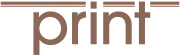 InView STYLE - Drucksachen Textgrafik zum Thema Print
